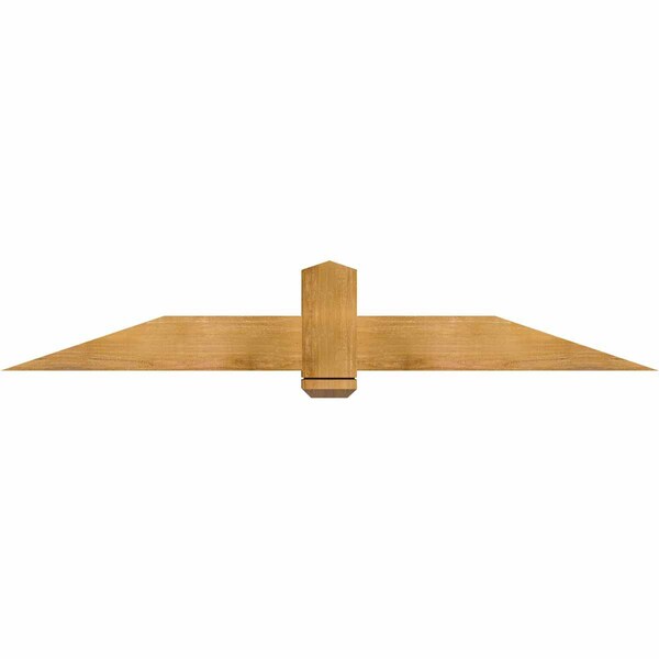 Ekena Millwork Eugene Rough Sawn Timber Gable Bracket, Western Red Cedar, 72"W x 12"H x 4"D x 6"F, 4/12 Pitch GBW072X12X0406EUG00RWR - main